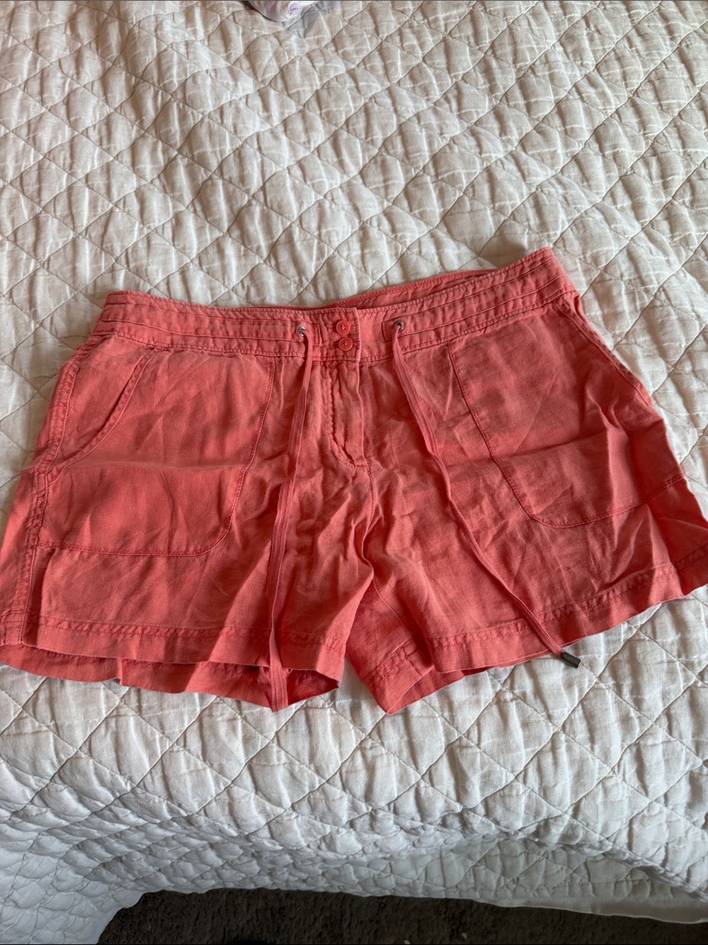 Tommy Bahama Coral Linen-Blend Skort